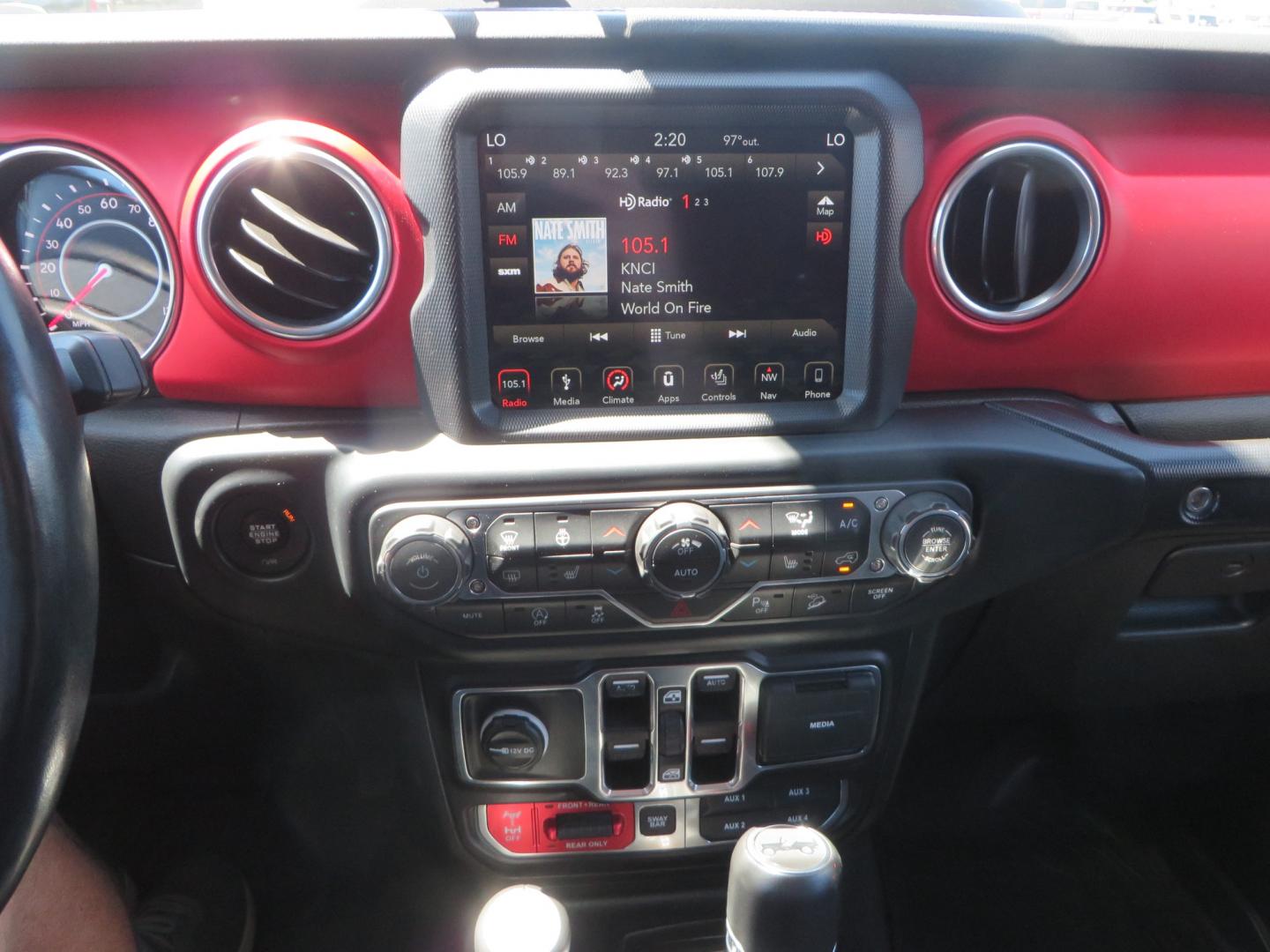 2019 Red /Black Jeep Wrangler Unlimited Rubicon (1C4HJXFN7KW) with an 2.0L L4 DOHC 16V TURBO engine, automatic transmission, located at 2630 Grass Valley Highway, Auburn, CA, 95603, (530) 508-5100, 38.937893, -121.095482 - Rubicon JL ready for all of your offroad adventures. This Jeep is sitting on a Rubicon Express lift kit, RE 2.5 Extreme series shocks, 17" Method bead grip wheels, 37" BFG KO2 tires, EVO front bumper, Warn winch, Road Armor rock slliders, and a HD Jeep spare tire carrier. - Photo#25